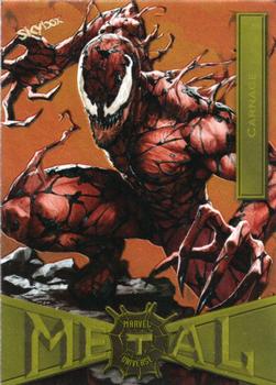 2021 SkyBox Metal Universe Marvel Spider-Man - Yellow FX #18 Carnage Front