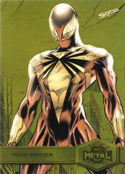 2021 SkyBox Metal Universe Marvel Spider-Man - Yellow FX #137 Iron Spider Front