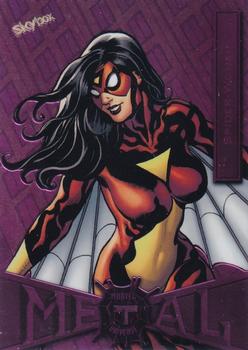 2021 SkyBox Metal Universe Marvel Spider-Man - Pink Light FX #87 Spider-Woman Front