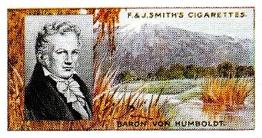 1997 Card Collectors Society 1911 F. & J. Smith's Famous Explorers (reprint) #41 Baron von Humboldt Front