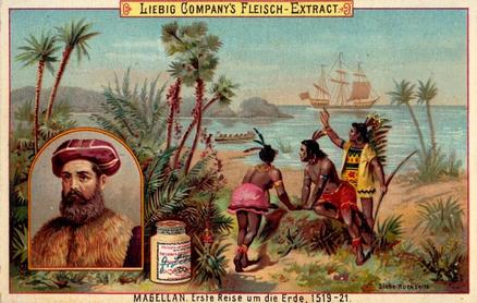 1891 Liebig Forscher (Famous Explorers I)(German text)(F309, S303) #NNO Ferdinand Magellan Front