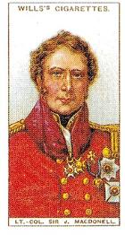 1995 Card Collectors Society 1915 Wills's Waterloo (reprint) #8 Lt. Col. Sir J. Macdonell Front