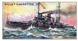 1993 Card Collectors Society 1910 Wills's The World's Dreadnoughts (reprint) #13 Westfalen Front