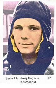 1960-69 Dutch Gum Serie FA #27 Yuri Gagarin Front