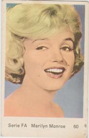 1960-69 Dutch Gum Serie FA #60 Marilyn Monroe Front