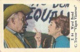 1962 Dutch Gum E Set (straight letters) #E84 Ward Bond / Claire Trevor Front