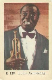 1962 Dutch Gum E Set (straight letters) #E128 Louis Armstrong Front
