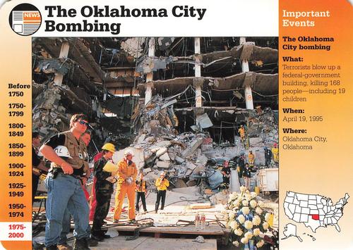 1996-97 Grolier Story of America Cards - Year in Review #C.4 The Oklahoma City Bombing Front