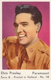 1960-69 Dutch Gum Serie B (Printed in Holland) #18 Elvis Presley Front