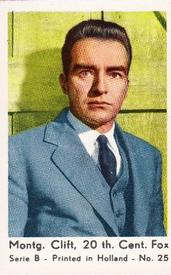 1960-69 Dutch Gum Serie B (Printed in Holland) #25 Montgomery Clift Front