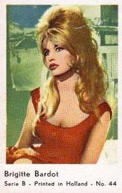 1960-69 Dutch Gum Serie B (Printed in Holland) #44 Brigitte Bardot Front