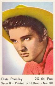 1960-69 Dutch Gum Serie B (Printed in Holland) #30 Elvis Presley Front