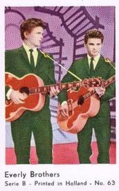 1960-69 Dutch Gum Serie B (Printed in Holland) #63 Everly Brothers Front