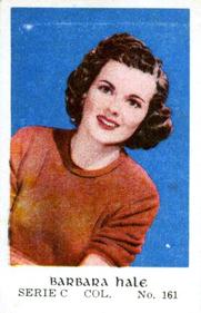 1950-59 Dutch Gum Serie C (Name in Script) #161 Barbara Hale Front
