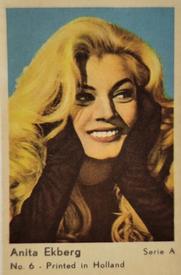 1964 Dutch Gum Serie A (Printed in Holland) #6 Anita Ekberg Front