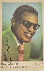 1964 Dutch Gum Serie A (Printed in Holland) #8 Ray Charles Front