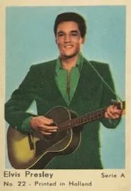 1964 Dutch Gum Serie A (Printed in Holland) #22 Elvis Presley Front