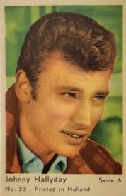 1964 Dutch Gum Serie A (Printed in Holland) #33 Johnny Hallyday Front