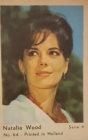 1964 Dutch Gum Serie A (Printed in Holland) #64 Natalie Wood Front