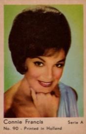 1964 Dutch Gum Serie A (Printed in Holland) #90 Connie Francis Front