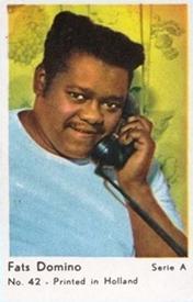 1964 Dutch Gum Serie A (Printed in Holland) #42 Fats Domino Front
