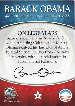2009 Merrick Mint Barack Obama Commemorative #6 Barack Obama Back