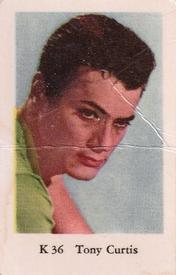 1950-59 Dutch Gum K Set #K36 Tony Curtis Front