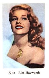 1950-59 Dutch Gum K Set #K82 Rita Hayworth Front