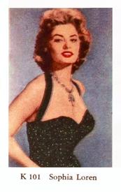 1950-59 Dutch Gum K Set #K101 Sophia Loren Front
