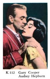 1950-59 Dutch Gum K Set #K112 Audrey Hepburn / Gary Cooper Front