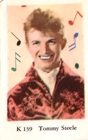 1950-59 Dutch Gum K Set #K139 Tommy Steele Front