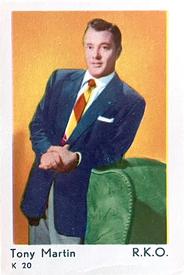 1950-59 Dutch Gum K Set (with Studio) #K20 Tony Martin Front