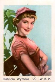 1952 Maple Leaf Gum Film Stars #1 Patricia Wymore Front