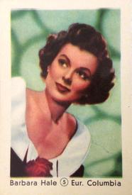 1952 Maple Leaf Gum Film Stars #5 Barbara Hale Front