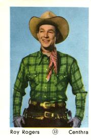 1952 Maple Leaf Gum Film Stars #33 Roy Rogers Front