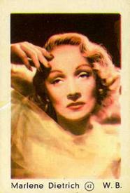 1952 Maple Leaf Gum Film Stars #42 Marlene Dietrich Front