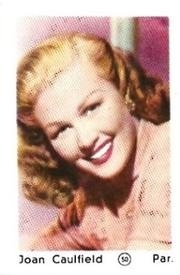 1952 Maple Leaf Gum Film Stars #50 Joan Caulfield Front