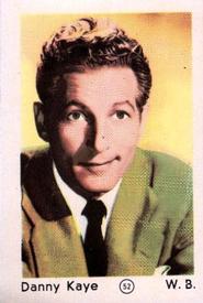 1952 Maple Leaf Gum Film Stars #52 Danny Kaye Front