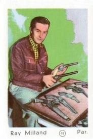 1952 Maple Leaf Gum Film Stars #78 Ray Milland Front