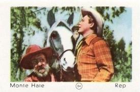 1952 Maple Leaf Gum Film Stars #84 Monte Hale Front