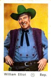 1952 Maple Leaf Gum Film Stars #90 William Elliott Front