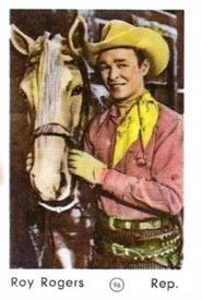 1952 Maple Leaf Gum Film Stars #96 Roy Rogers Front