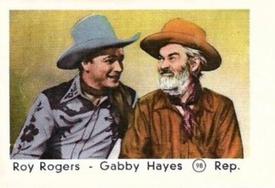 1952 Maple Leaf Gum Film Stars #98 Roy Rogers / Gabby Hayes Front