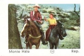 1952 Maple Leaf Gum Film Stars #104 Monte Hale Front