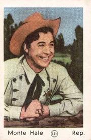 1952 Maple Leaf Gum Film Stars #121 Monte Hale Front