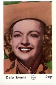 1952 Maple Leaf Gum Film Stars #122 Dale Evans Front