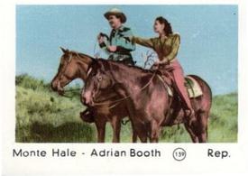1952 Maple Leaf Gum Film Stars #139 Monte Hale / Adrian Booth Front