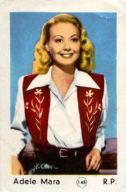 1952 Maple Leaf Gum Film Stars #148 Adele Mara Front