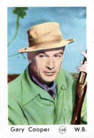 1952 Maple Leaf Gum Film Stars #168 Gary Cooper Front