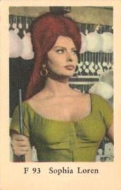 1962 Dutch Gum F Set (straight letters) #F93 Sophia Loren Front